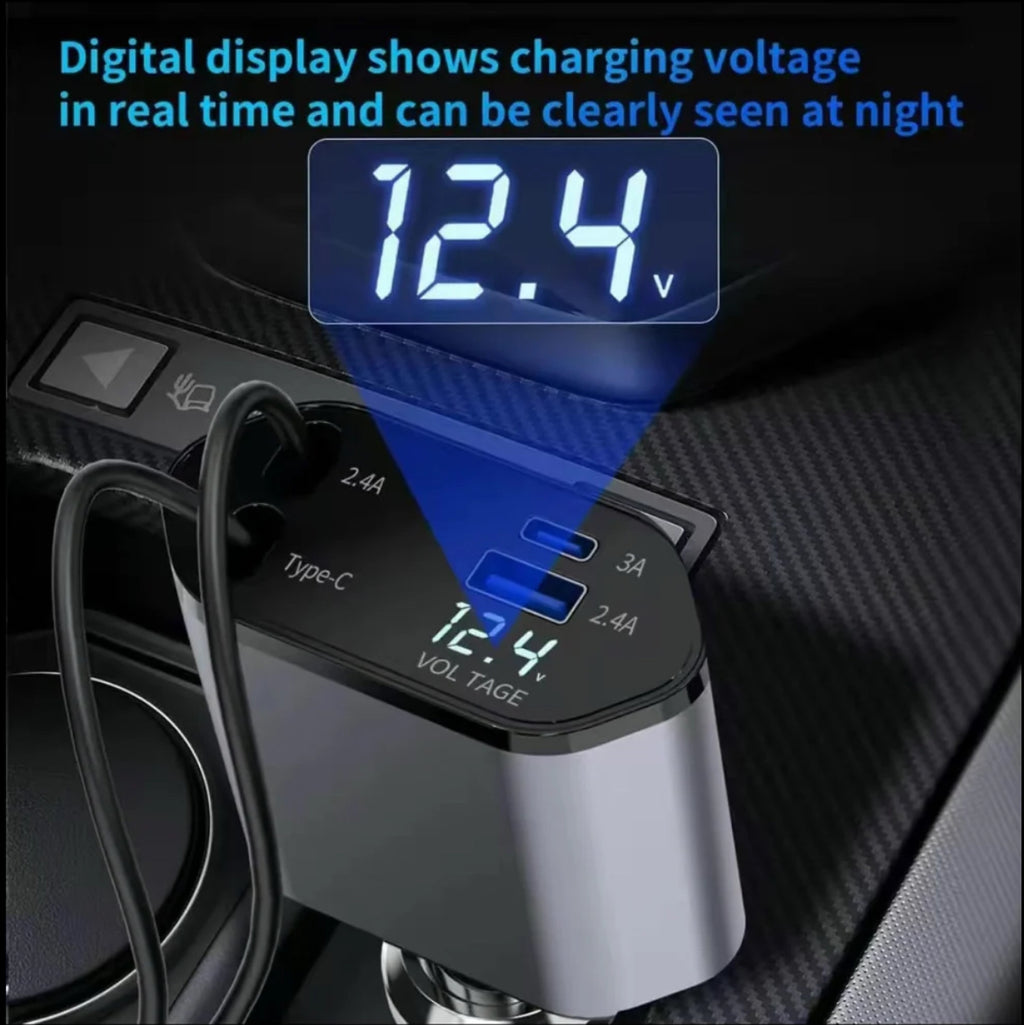 Retractable Fast Car Charger