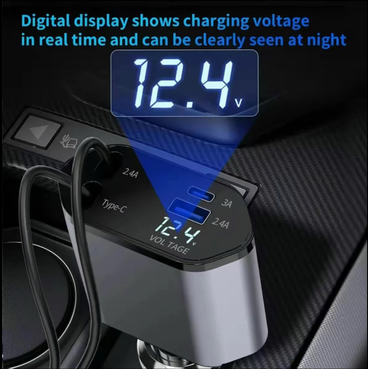 Retractable Fast Car Charger