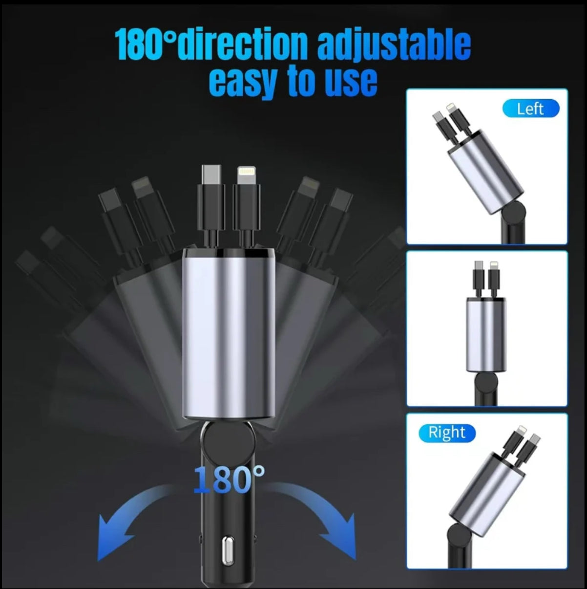 Retractable Fast Car Charger